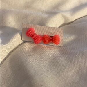 Pink Bow Hair Clip